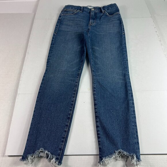 Good American Jeans Women's 27x26* Good Legs Skinny Mid Rise Blue Denim Tag 26 - Picture 1 of 16